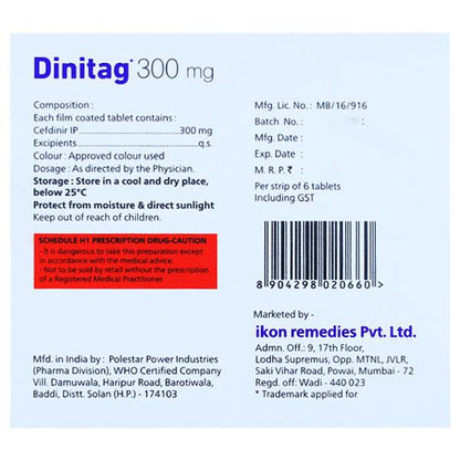 DINITAG 300 Tablet 6's