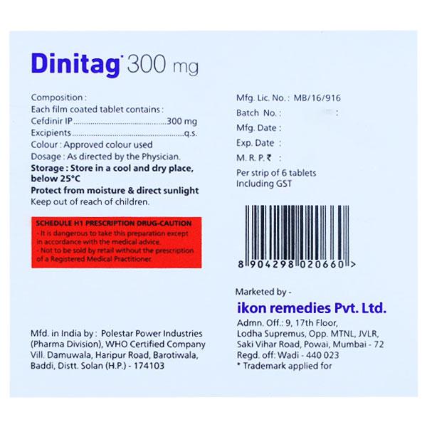 DINITAG 300 Tablet 6's