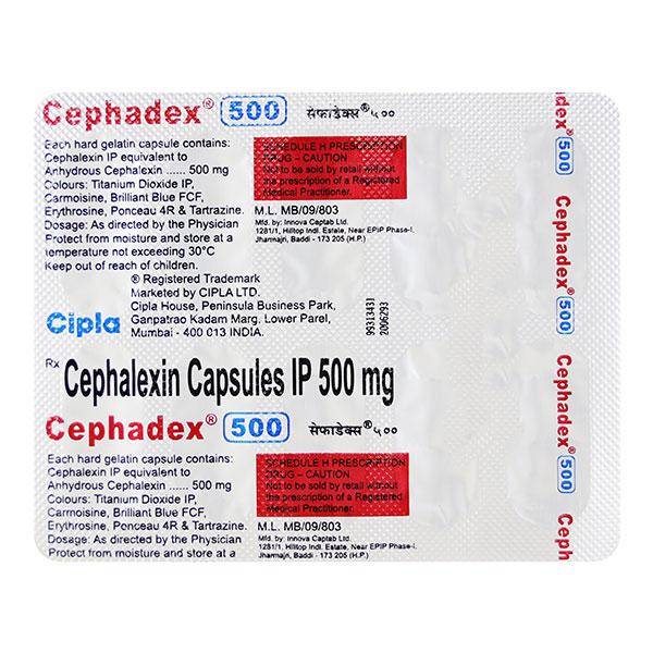 Cephadex 500mg Capsule 10'S
