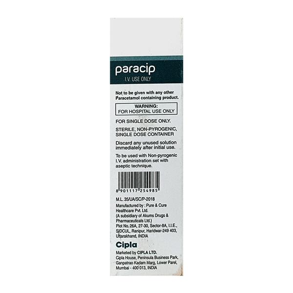 Paracip Infusion 100ml