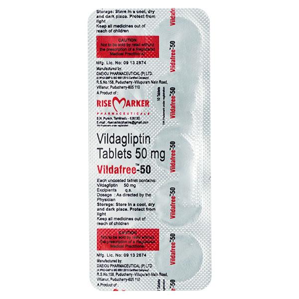 VILDAFREE 50 Tablet 10's