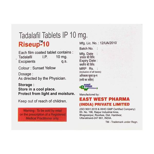 Riseup 10mg Tablet 4'S