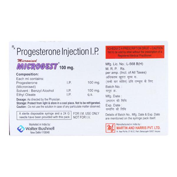 Microgest 100mg Injection 1ml
