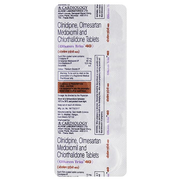 Olkem Trio 40mg Tablet 10'S