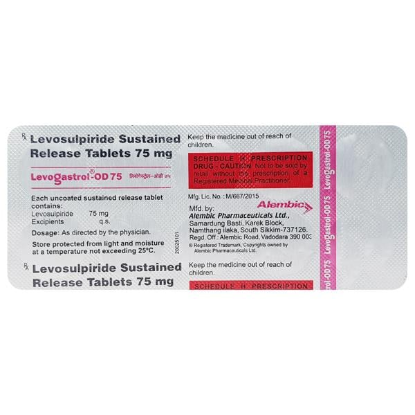 Levogastrol OD 75 Tablet 10'S