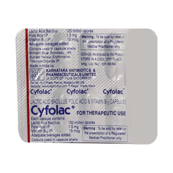Cyfolac Capsule 10'S