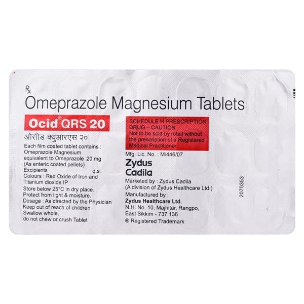 OCID QRS 20mg Tablet 20's