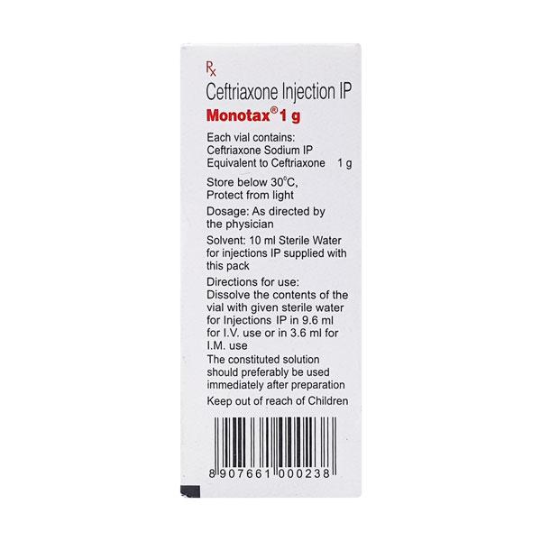 Monotax 1gm Injection 1's