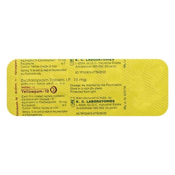 Yellowpam 10mg Tablet 10'S