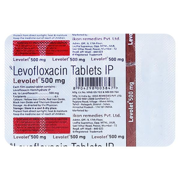 LEVOLET 500mg Tablet 10's