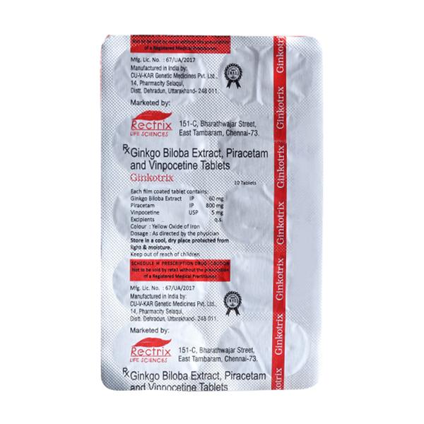 GINKOTRIX Tablet 10's