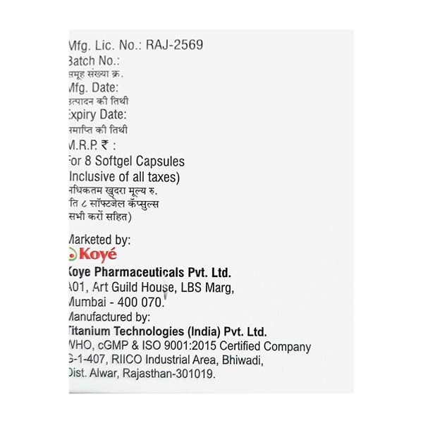 COE D3 Soft Gelatin Capsule 8's