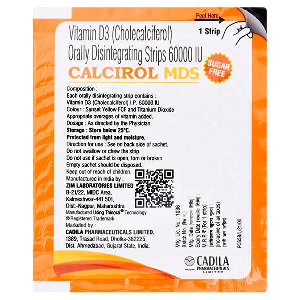 CALCIROL MDS SUGAR FREE Strip 1's