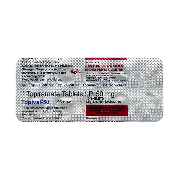 Topival 50mg Tablet 10'S
