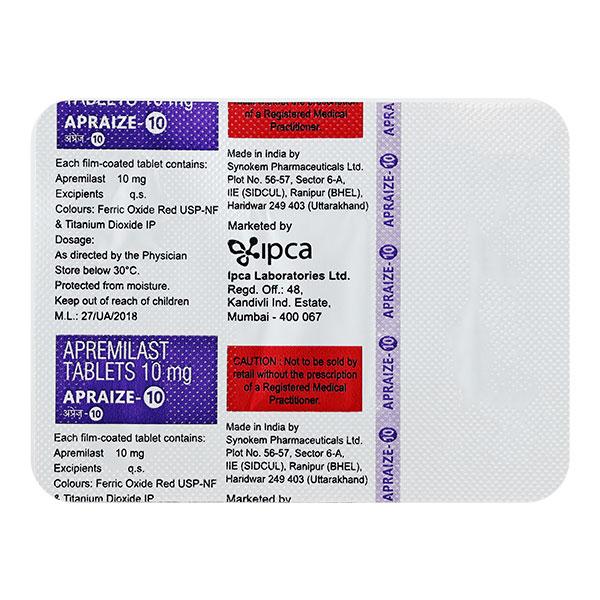 Apraize 10Mg Tablet 4's