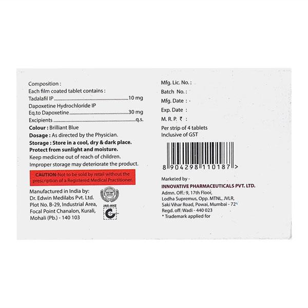 TADAZEST D Tablet 4's