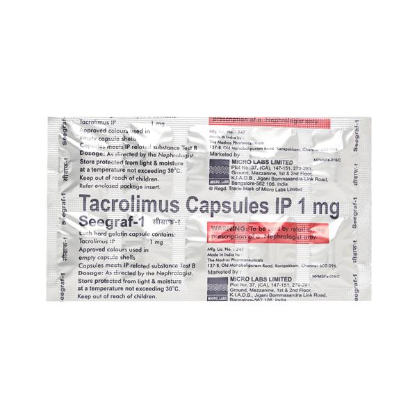 Seegraf 1mg Capsule 10'S