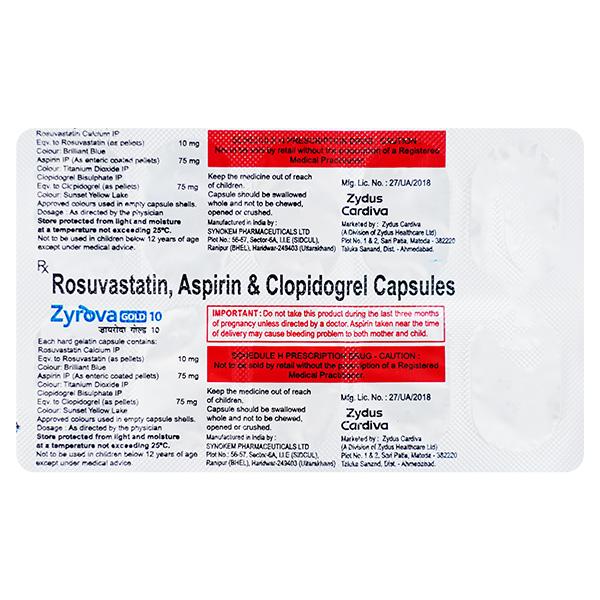 ZYROVA GOLD 10 Capsule 10's