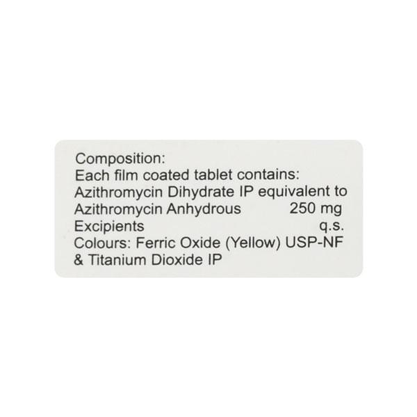 Azax 250mg Tablet 6'S