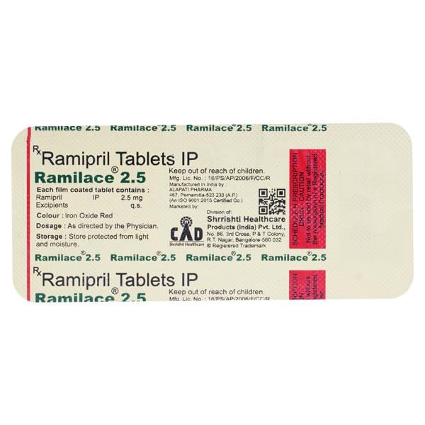 Ramilace 2.5mg Tablet 10'S