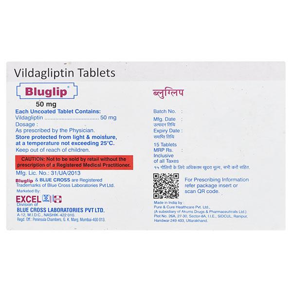BLUGLIP 50 Tablet 15's