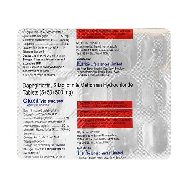 GLUXIT TRIO 5/50/500 Tablet 15's
