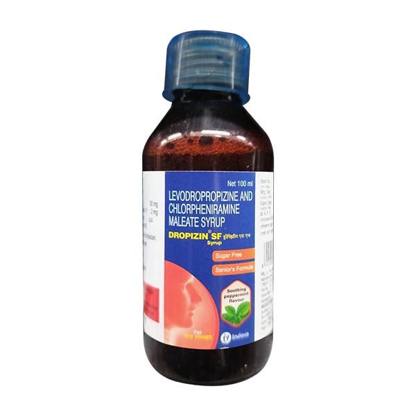 DROPIZIN SF SUGAR FREE SOOTHING PEPPERMINT FLAVOUR Syrup 100ml