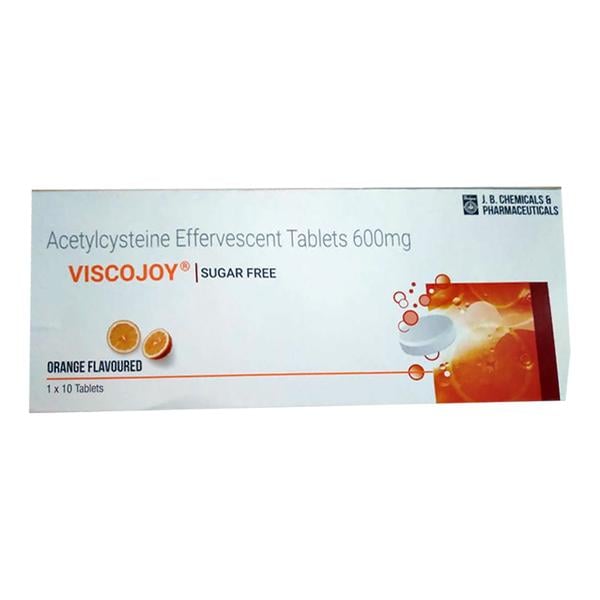 VISCOJOY ORANGE FLAVOUR SUGAR FREE Effervescent Tablet 10's