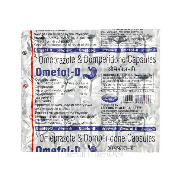 Omefol D 10/20mg Capsule 15'S