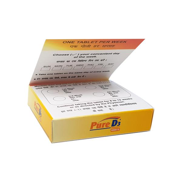 Pure D3 60000IU Sugar Free Chewable Tablet 4'S