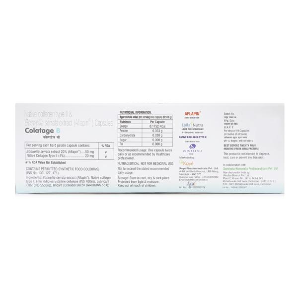 Colatage B Capsule 10'S