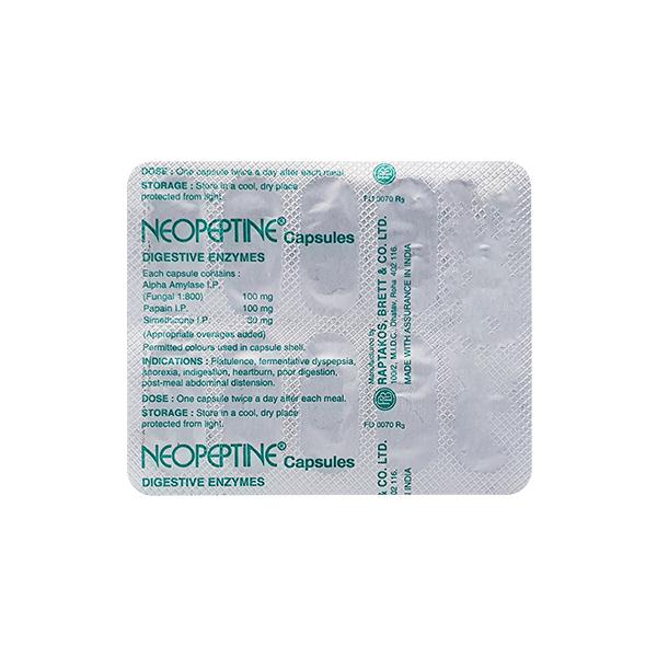 Neopeptine 100mg Capsule 10'S