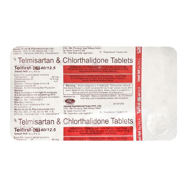 TELFIRST CT 40/12.5 Tablet 15's