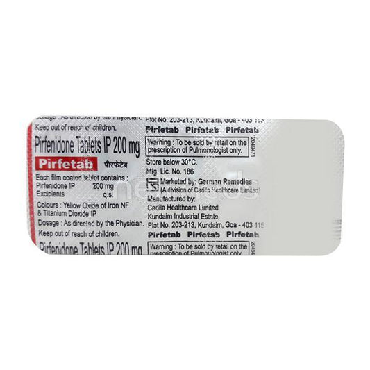 Pirfetab 200mg Tablet 10'S