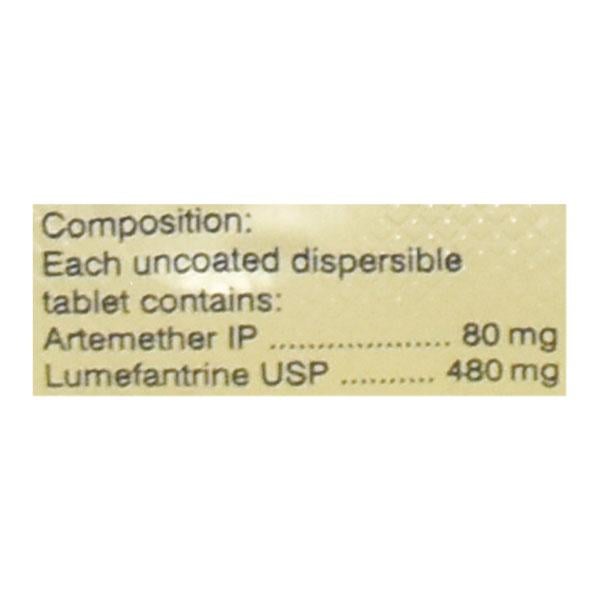 LUMETHER 80 ORANGE FLAVOUR Dispersible Tablet 6's