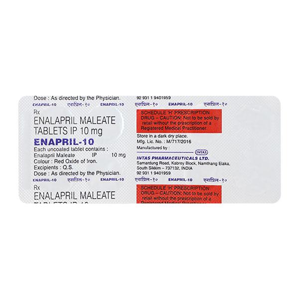 Enapril 10mg Tablet 10'S