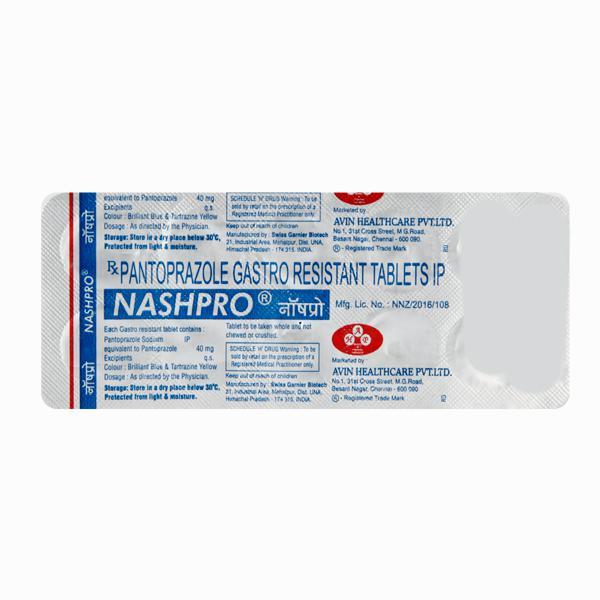 Nashpro 40mg Tablet 10'S