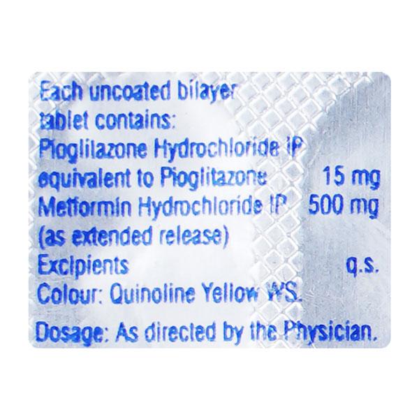 Pioglit MF 15mg Tablet 10'S