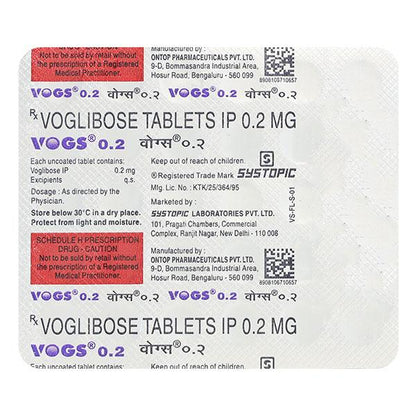 Vogs 0.2Mg Tablet 30's