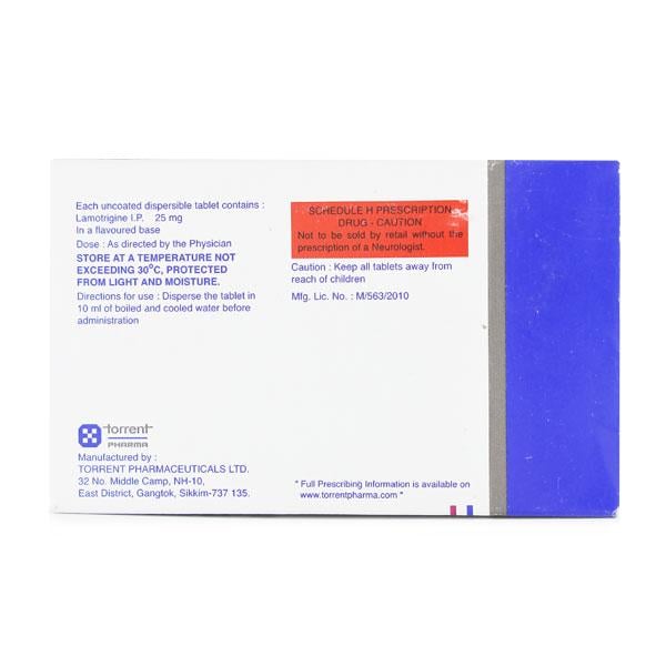 LAMITOR DT 25mg Tablet 15's