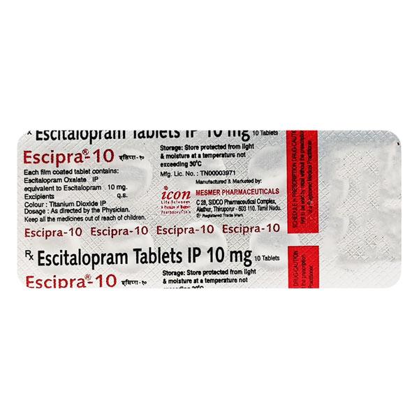 Escipra 10mg Tablet 10'S