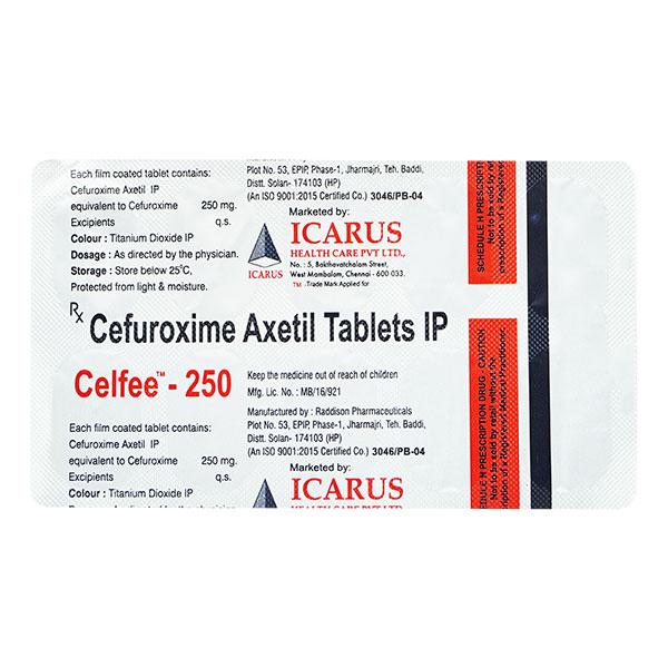 Celfee 250mg Tablet 10'S