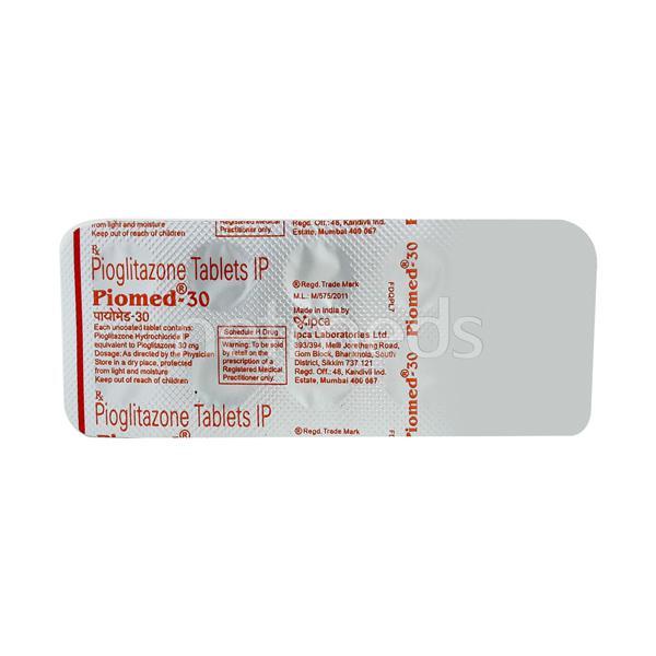 Piomed 30mg Tablet 10'S