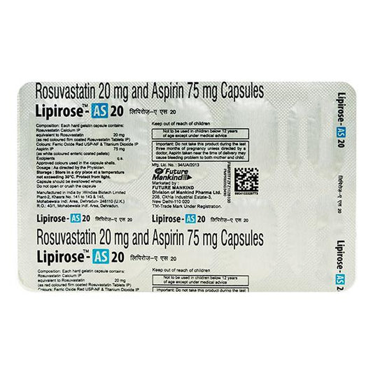 LIPIROSE AS 20 Capsule 10's