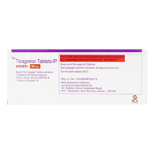 Axcer 90mg Tablet 14'S