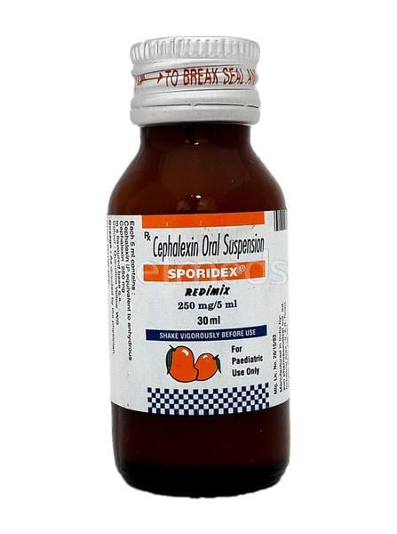 Sporidex 250mg Redimix Mango Flavour Oral Suspension 30ml
