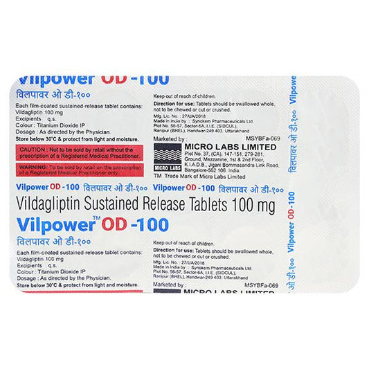 VILPOWER OD 100 Tablet 15's