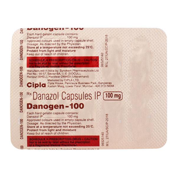 Danogen 100mg Capsule 10'S
