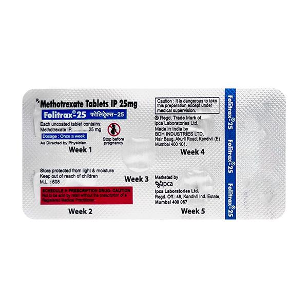 FOLITRAX 25 Tablet 5's