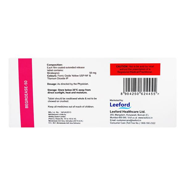 BEGROEASE 50 Tablet 10's